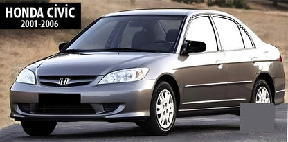 Mirror Covers BMW-Style (2 pcs) for Honda Civic Sedan VII 2001-2006 - image 5