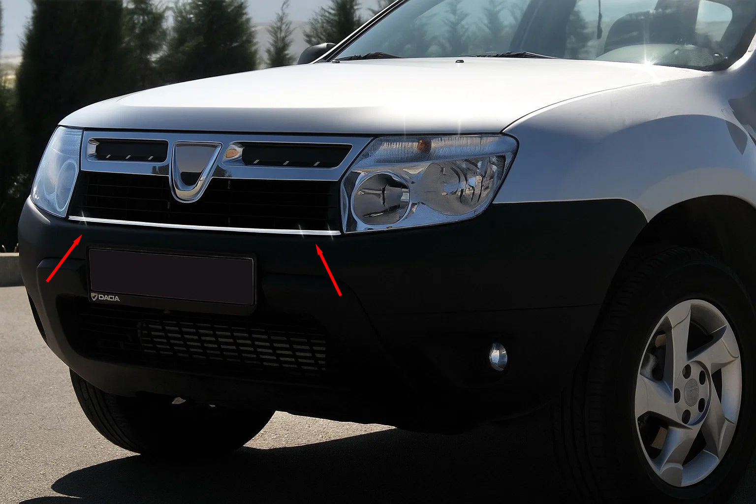 Stainless Steel Grille Covers for Renault Duster 2008-2017 - image 1