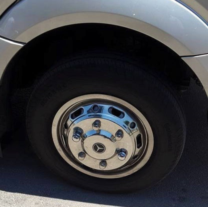 Stainless steel caps Exclusive V1 (2 roller, 4 pcs.) for Volkswagen Crafter 2006-2016 - image 3