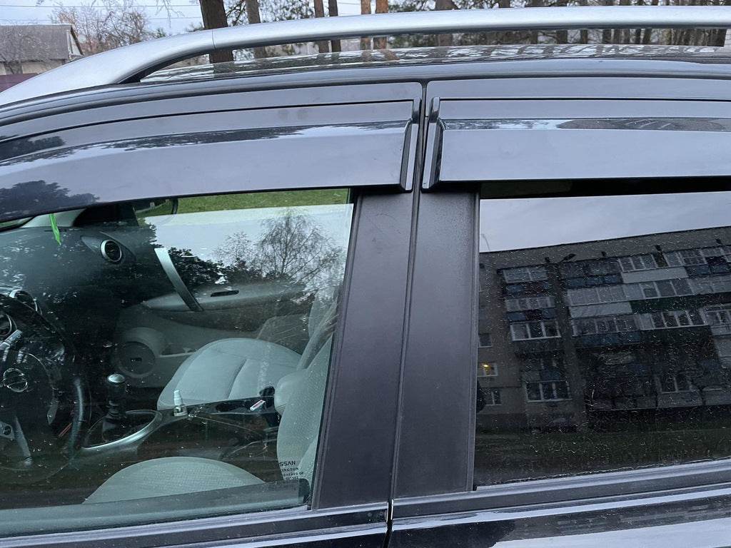 Windbreakers (4 pcs, Sunplex Sport) for Nissan Qashqai 2010-2014 - Reelken Auto