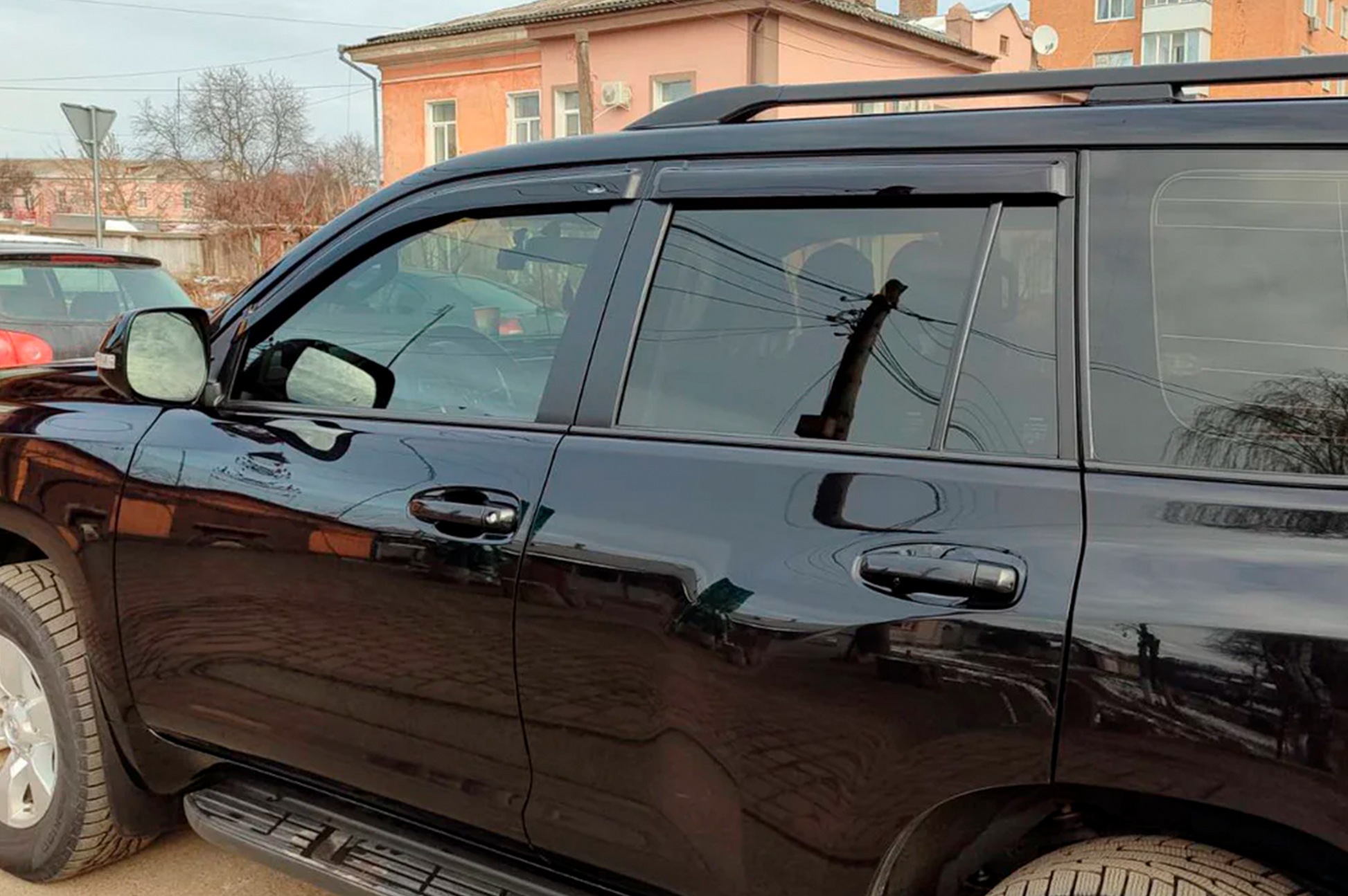 Window Deflectors 8 cm (4 pcs, HIC) for Lexus GX460 2009-2023 - image 1