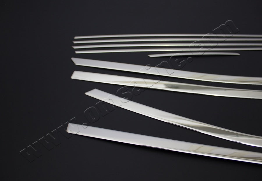 Full Window Trim Set (10 pcs, Stainless Steel) for Hyundai I-20 2014-2020 - image 3