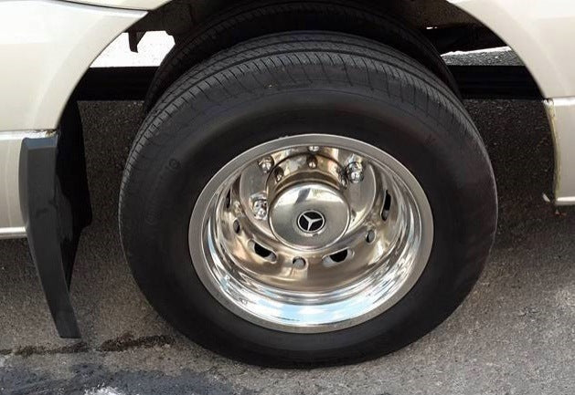 Stainless Steel Wheel Covers Exclusive V1 (2-piece, 4 pcs) for Mercedes Sprinter W906 2006-2018 - image 4