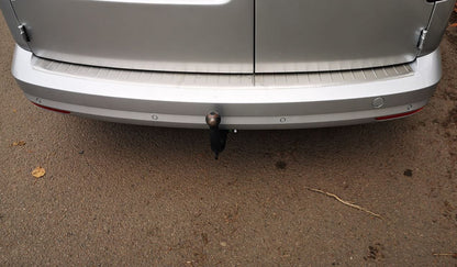 Rear Bumper Protector OmsaLine Stainless Steel for Volkswagen Caddy 2015-2020 - image 3