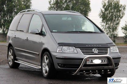 The WT004 bumper guard (stainless) for Volkswagen Sharan 1995-2010 - image 3