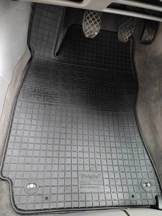 Rubber Floor Mats (4 pcs, Polytep) for Volkswagen Passat B5 1997-2005 - image 1