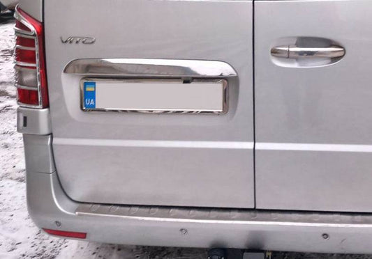 Bar above the 2-door number (stainless steel) for Mercedes Vito / V-class W447 2014↗ year - Reelken Auto