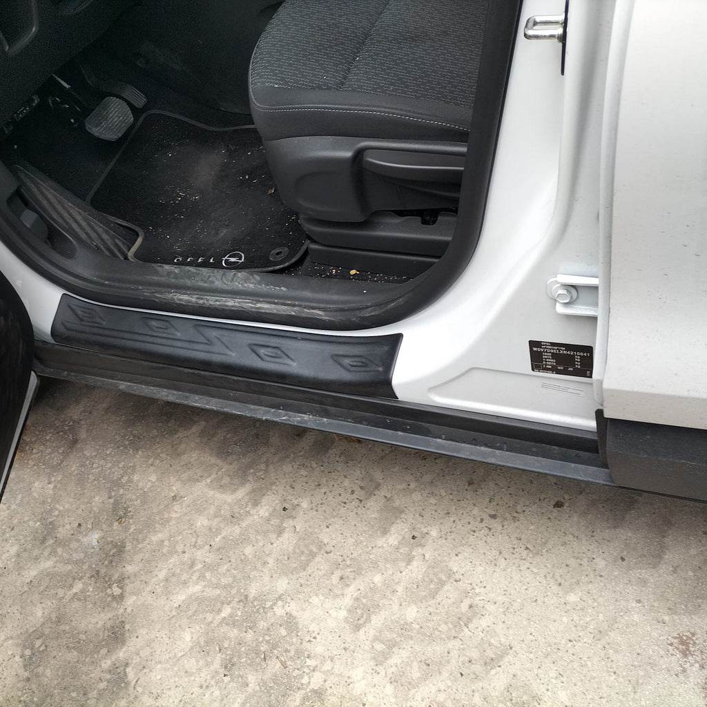 Door sills EuroCap (4 pcs, ABS) for Opel Crossland X - Reelken Auto