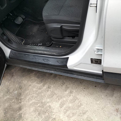 Door sills EuroCap (4 pcs, ABS) for Opel Crossland X - Reelken Auto