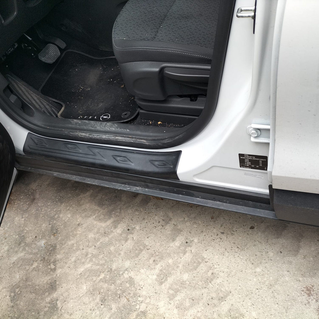 Door Sill Covers EuroCap (4 pcs, ABS) for Opel Crossland X 2017-2024 - image 1