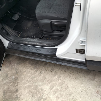 Door Sill Covers EuroCap (4 pcs, ABS) for Opel Crossland X 2017-2024 - image 1