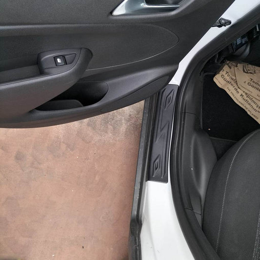 Door sills EuroCap (4 pcs, ABS) for Opel Crossland X - Reelken Auto