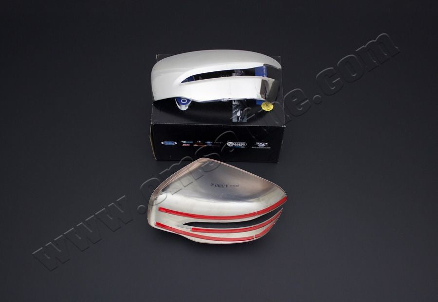 Mirror Covers (2 pcs, Stainless Steel) for Mercedes X class 2017-2020 - image 3