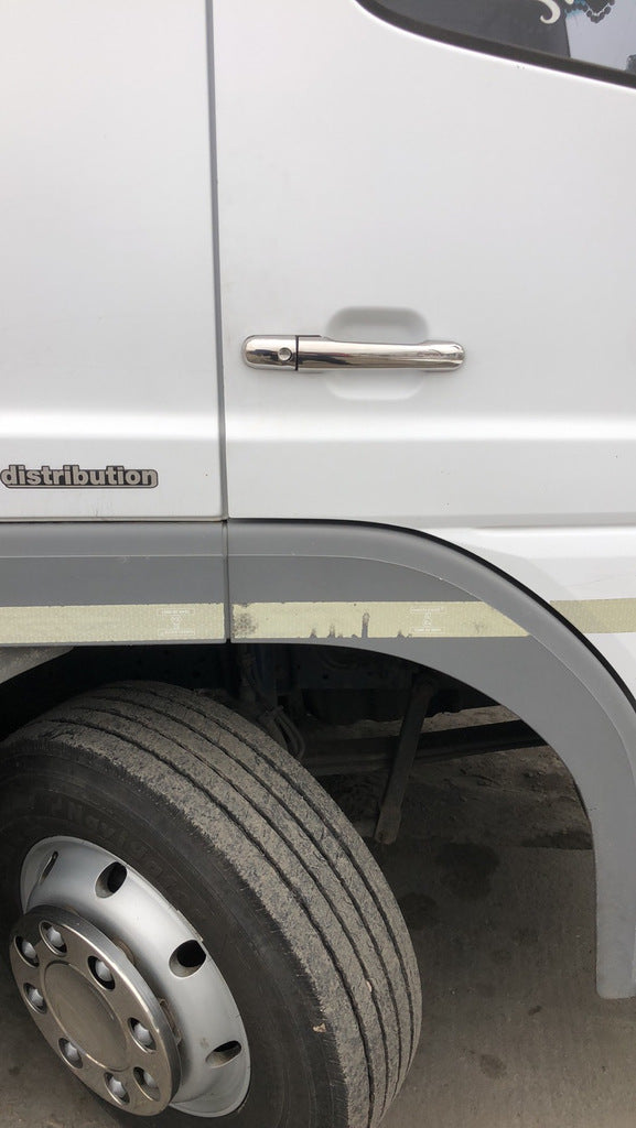 Pads for handles (2 pieces, stainless steel) for Mercedes Atego - image 2