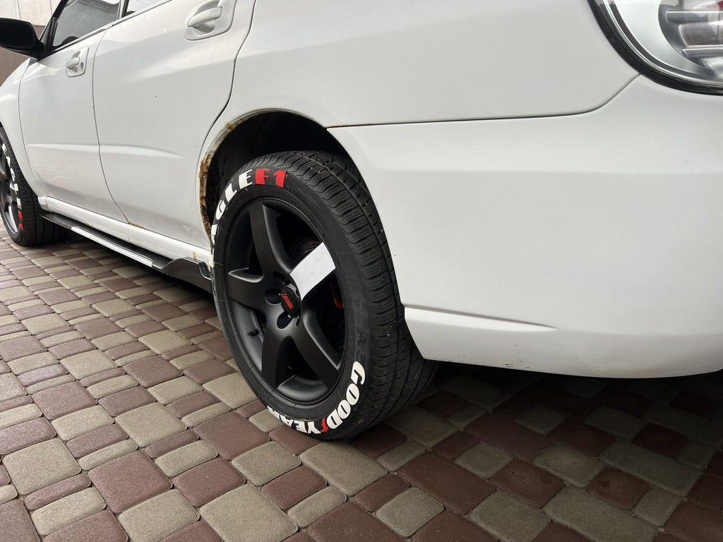 Universal Side Skirt Extensions Niken White (ABS) (4pcs) - image 7