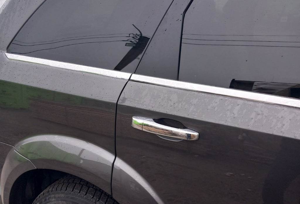Edging glass (6 PCs, stainless.) for Dodge Journey 2008↗ - Reelken Auto