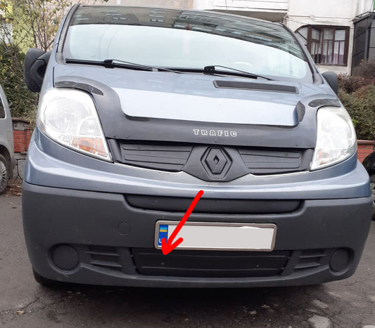 Winter bottom grille cover (numbered) for Renault Trafic 2001-2015 - image 1