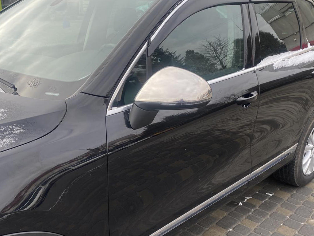 Mirror Covers (2 pcs, Stainless Steel) for Volkswagen Touareg 2010-2018 - image 3