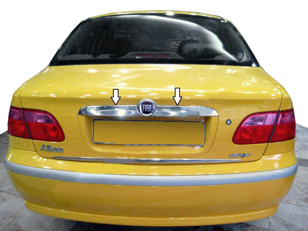 Chrome trim above license plate (stainless steel) for Fiat Albea 2002-2012 - image 1