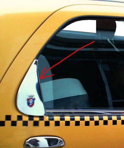 Chrome Triangle Window Trim (Stainless Steel) for Fiat Albea 2002-2012 - image 1