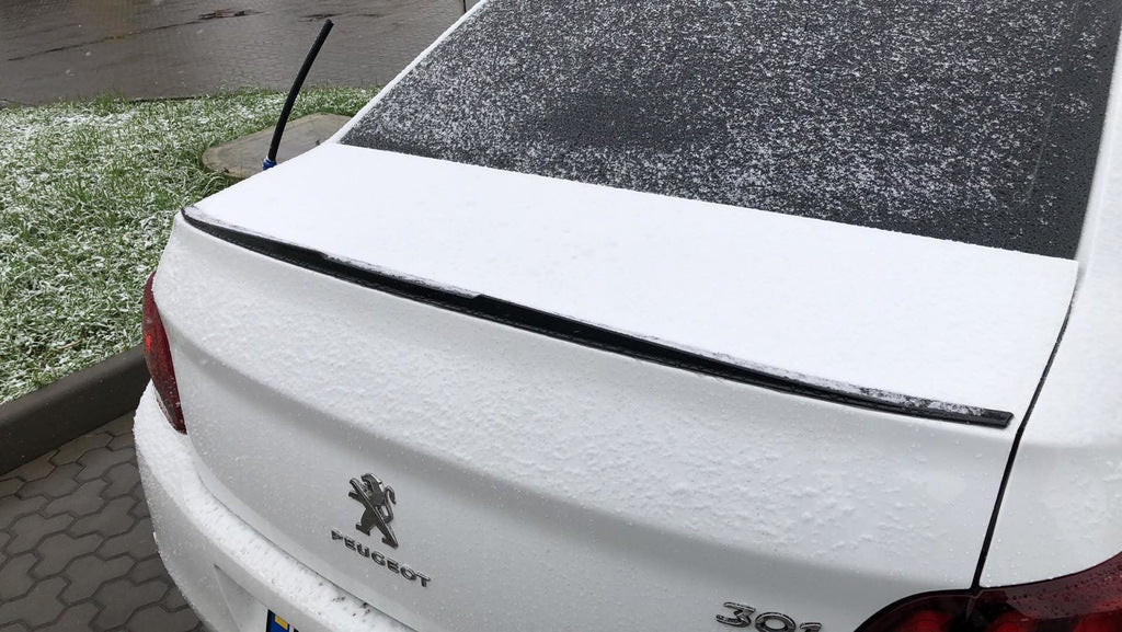 Lip Spoiler (Sunplex, black) (118.5cm x 5.5cm) for Peugeot 301 2012- - image 6