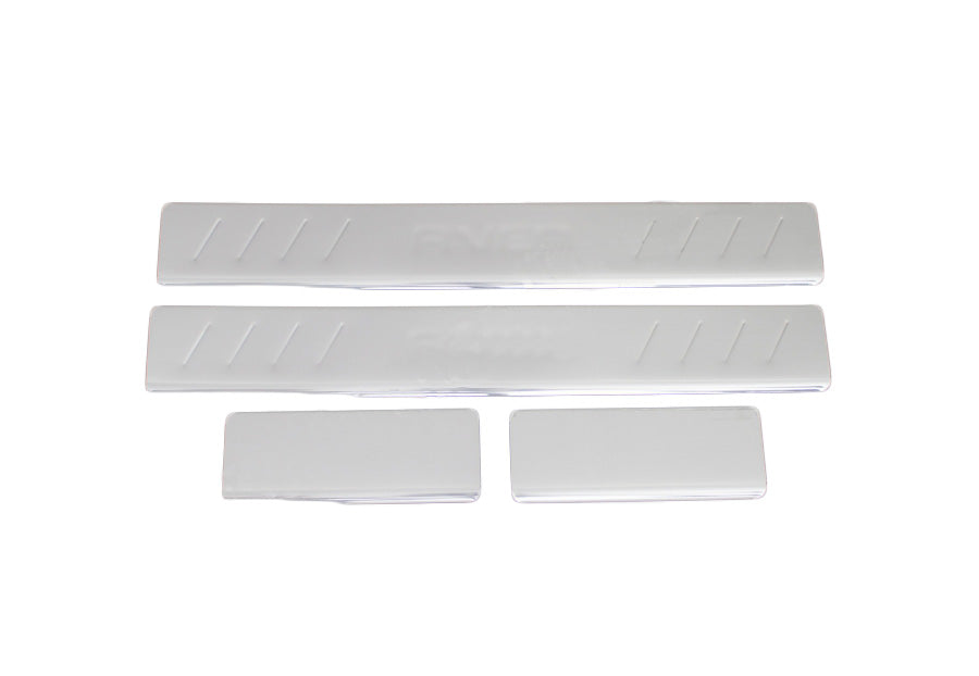 Door Sill Protectors OmsaLine (4 pcs, stainless steel) for Chevrolet Aveo T300 2011-2020 - image 1