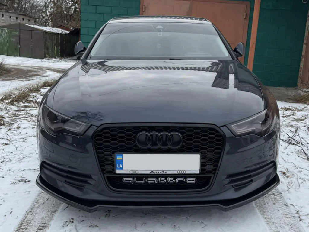Front Lip Spoiler DPT (for S-Line, 2011-2015, Gloss Black) for Audi A5 2007-2015 - image 3