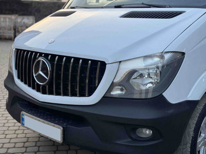 GT Panamericana Chrome Front Grille (2013-2018) for Mercedes Sprinter W906 2006-2018 - Reelken Auto