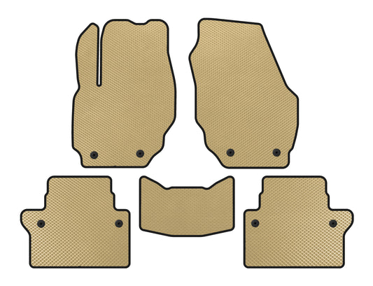 EVA Floor Mats (Beige) for Volvo S80 2006-2016 - image 1