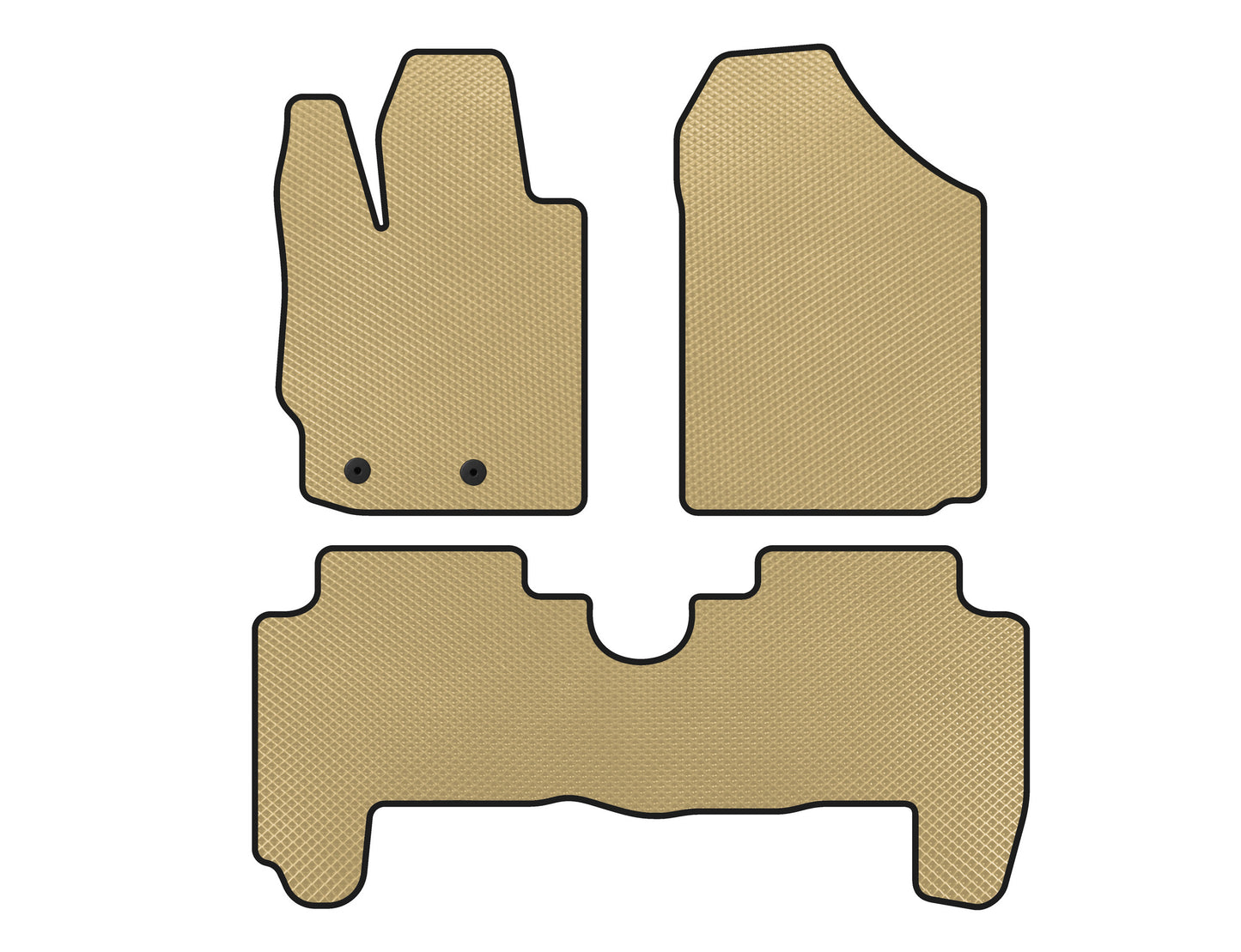 EVA Floor Mats (HB, 5-Door, Beige) for Toyota Yaris 2006-2011 - image 1