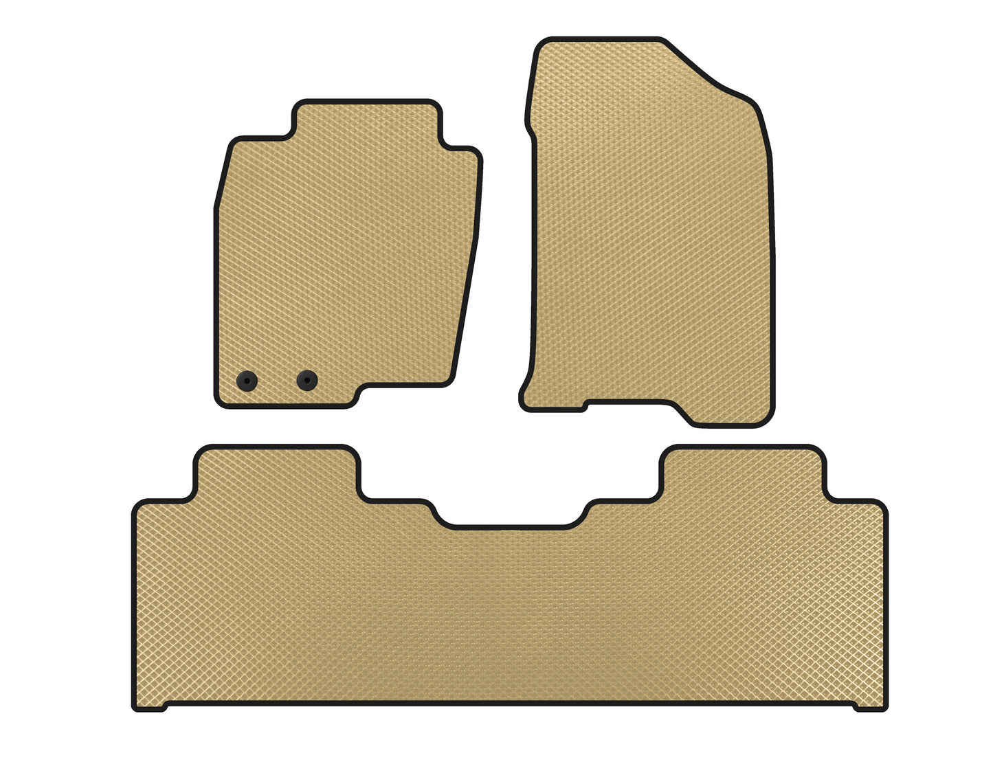 EVA Floor Mats V1 (Beige) for Nissan Navara/NP300 2016- - image 1