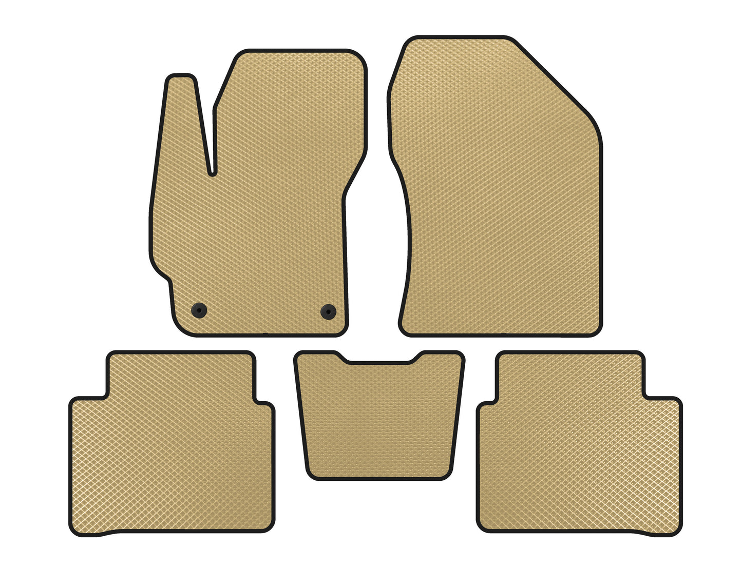 EVA Floor Mats (SD, Beige) for Toyota Corolla 2019- - image 1