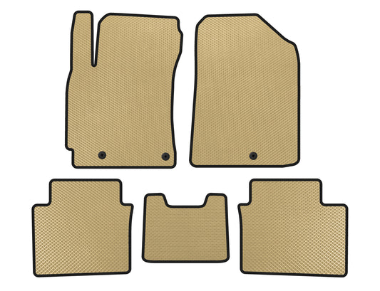 EVA Floor Mats (2018-2021, Beige) for Kia Forte 2008–2024 - image 1
