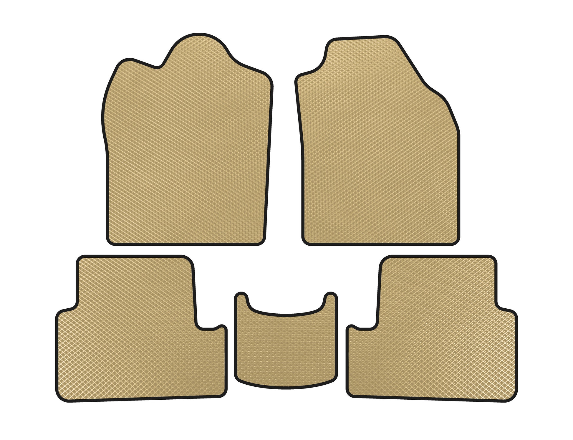 EVA Floor Mats (2009-2012, Beige) for Ford Connect 2010-2013 - image 1