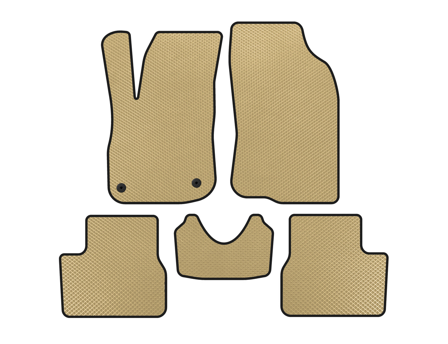 EVA Floor Mats (Beige) for Peugeot 2008 2013-2019 - image 1