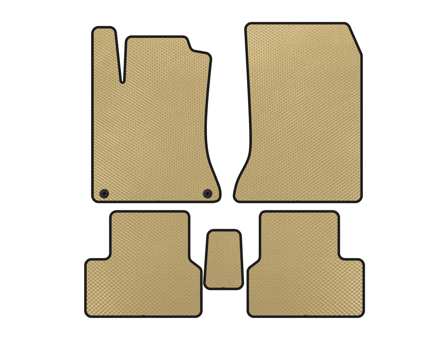 EVA Floor Mats (2011-2014, Beige) for Mercedes B-class W246 2011-2018 - image 1