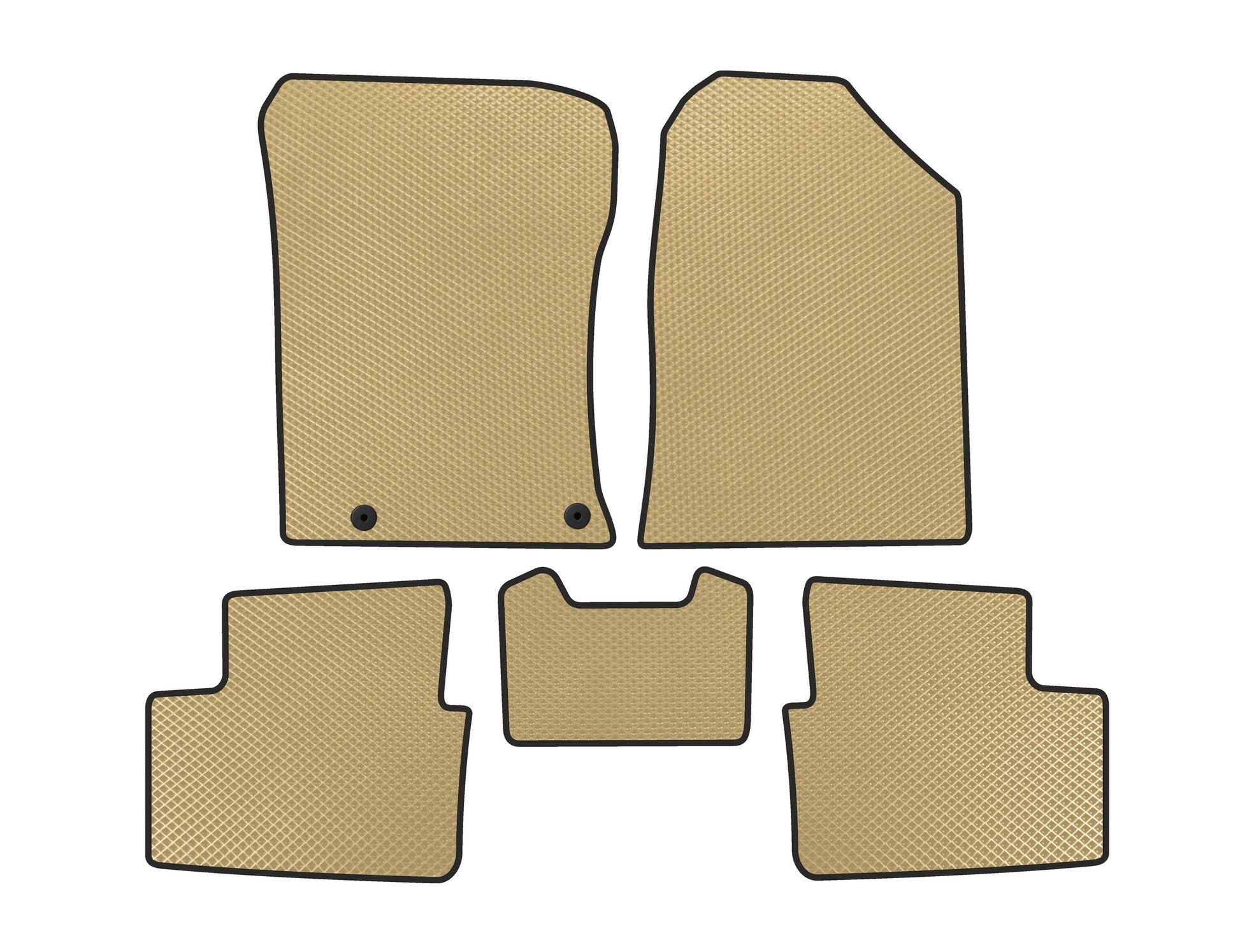 EVA Floor Mats (2021-, Beige) for Kia Ceed 2018- - image 1