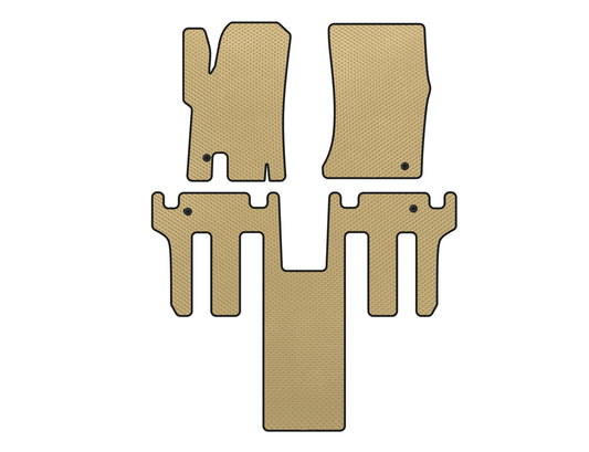EVA Floor Mats (2 Rows, Beige) for Ssang Yong Rodius - image 1