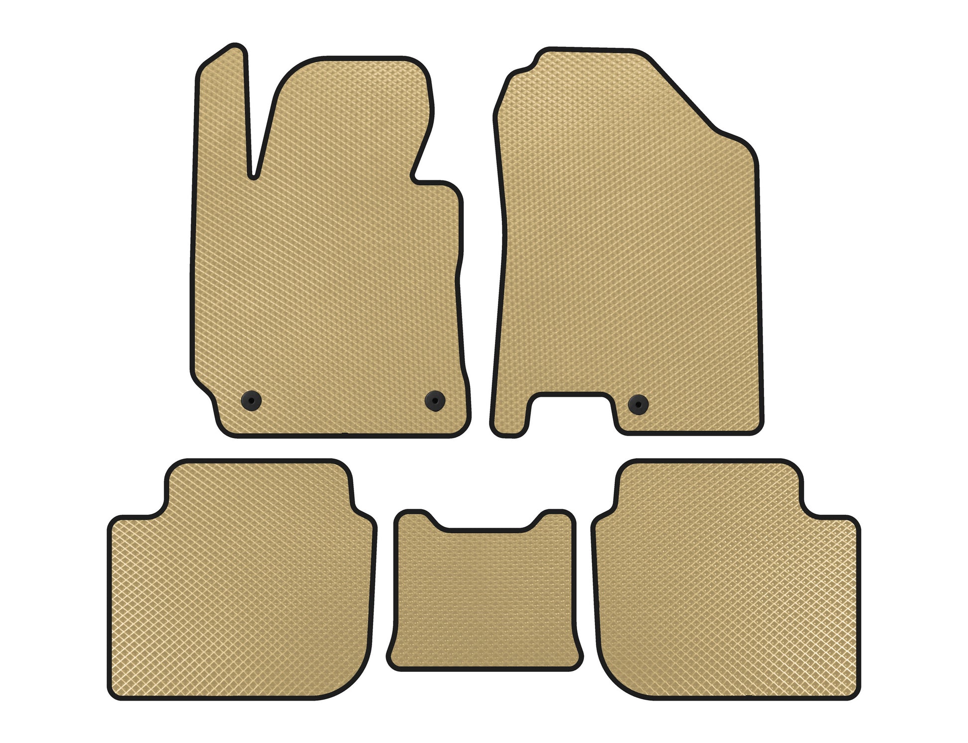 EVA Floor Mats (SD, Beige) for Kia Cerato 3 2013-2018 - image 1