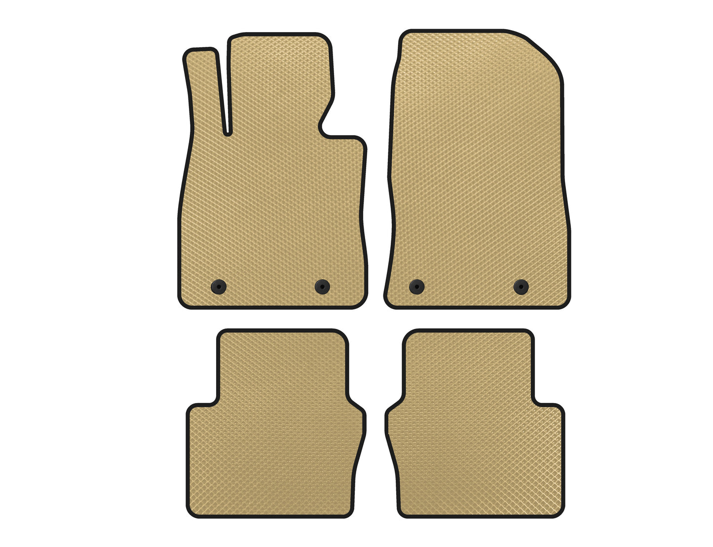 EVA Floor Mats (Electro, 2017-2020, SD, Beige) for Toyota Yaris 2010-2020 - image 1