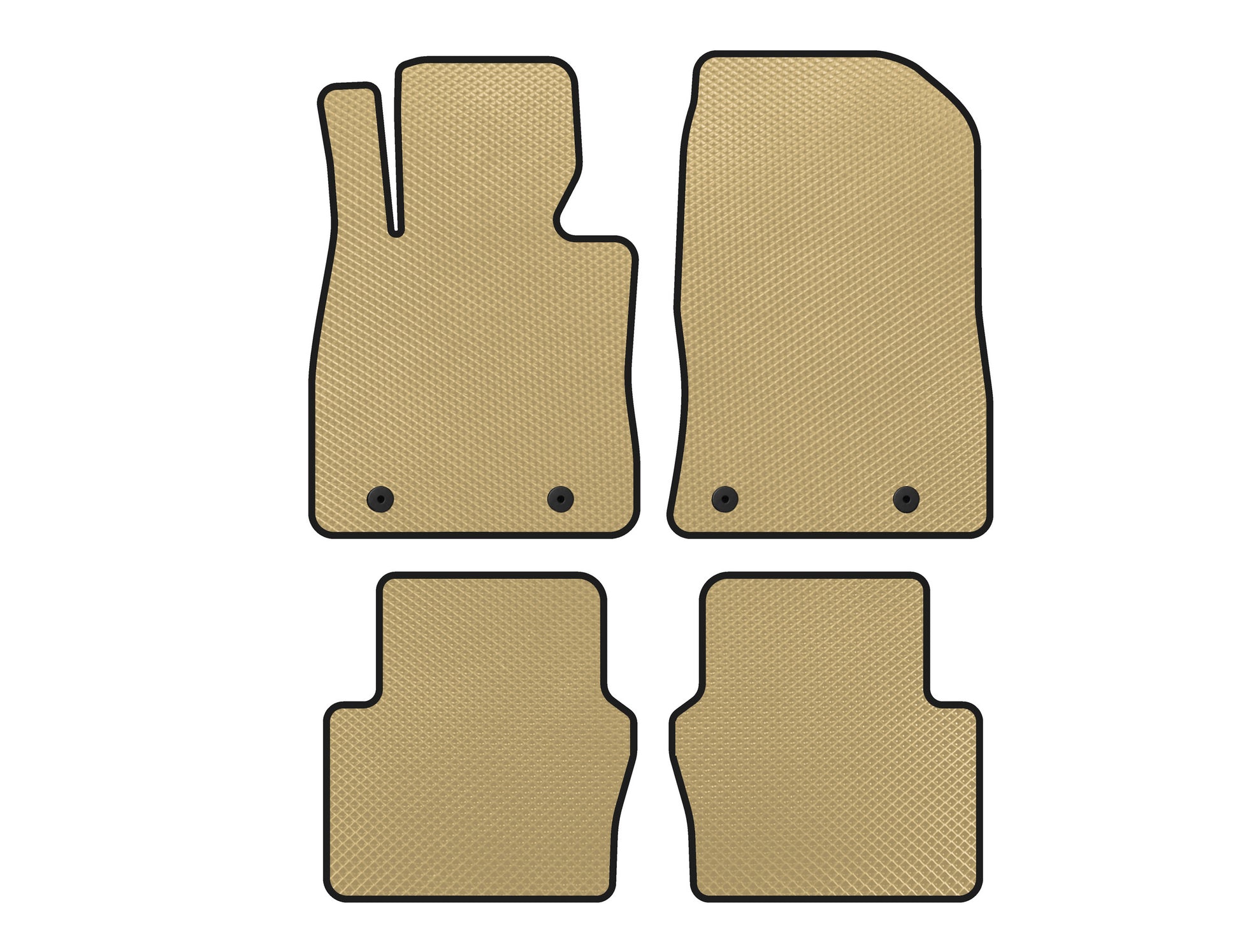 EVA Floor Mats (Electro, 2017-2020, SD, Beige) for Toyota Yaris 2010-2020 - image 1