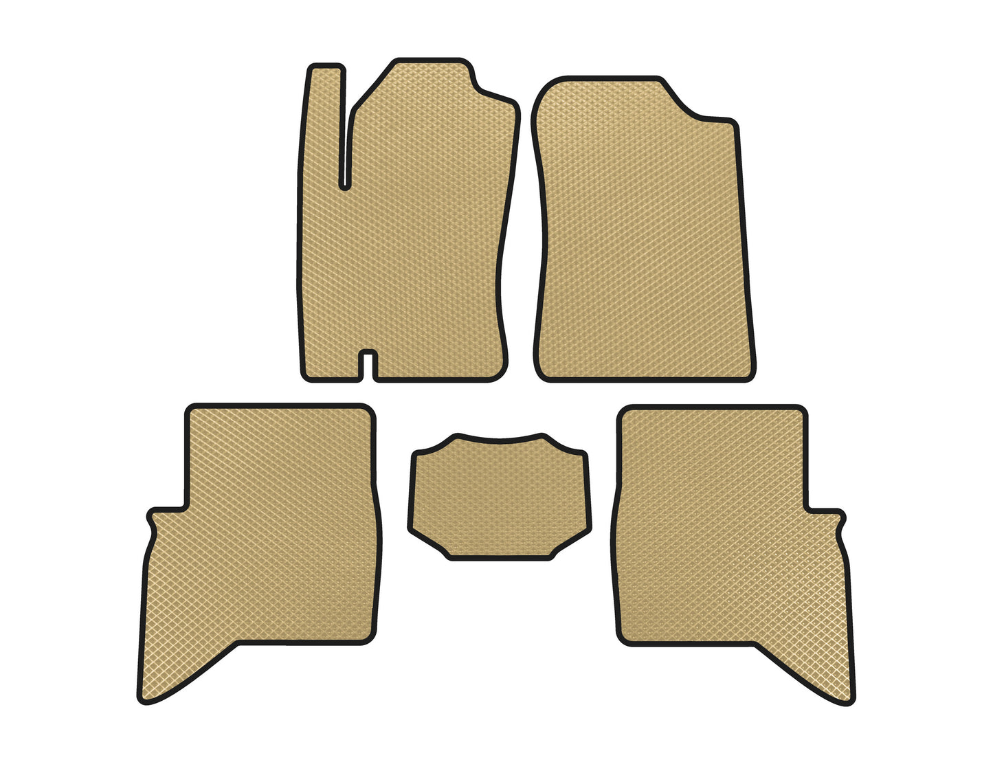 EVA Floor Mats (Beige) for Daihatsu Terios 2006-2017 - image 1