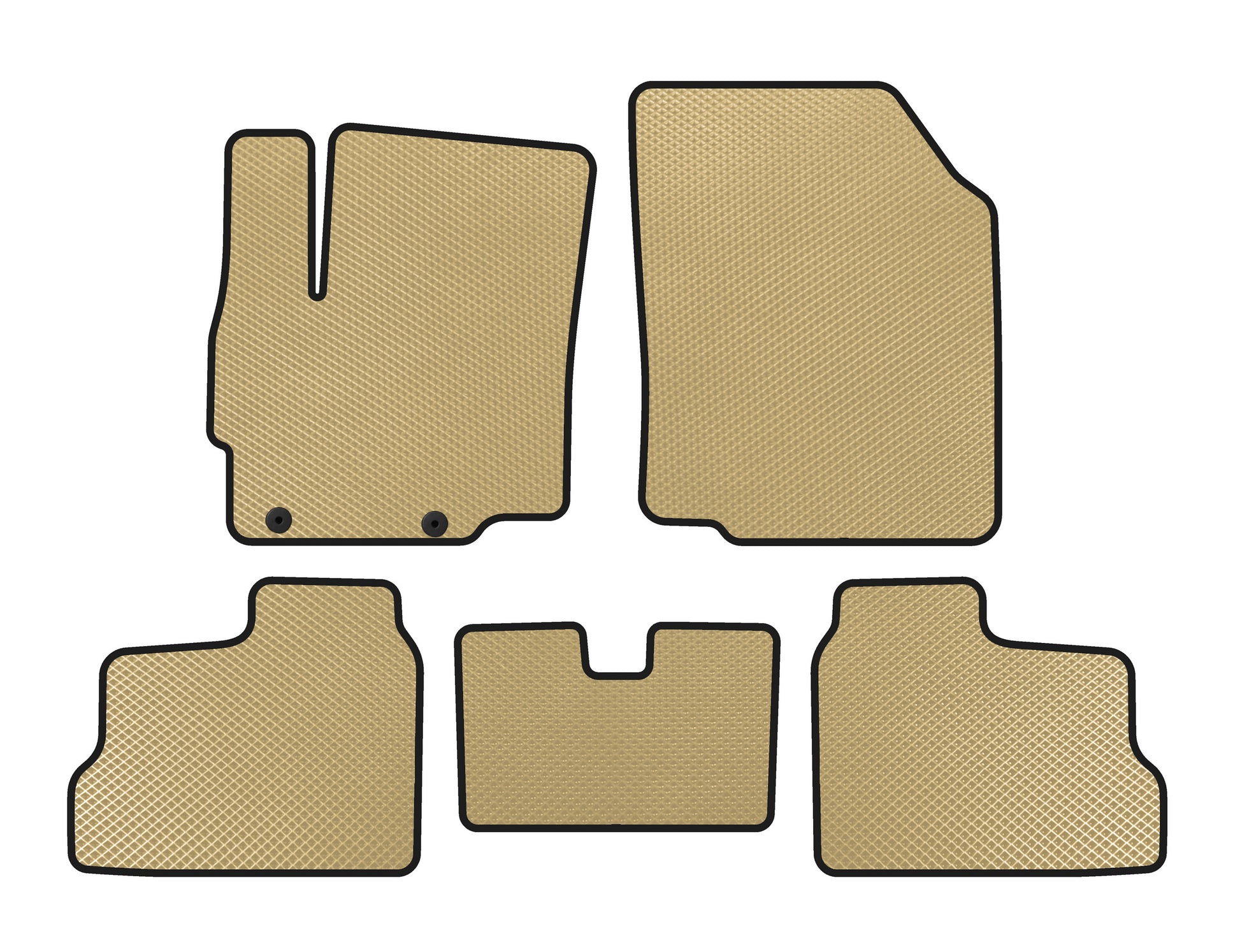 EVA Floor Mats (for Mirage, HB, Beige) for Mitsubishi Space Star/Mirage 2012- - image 1