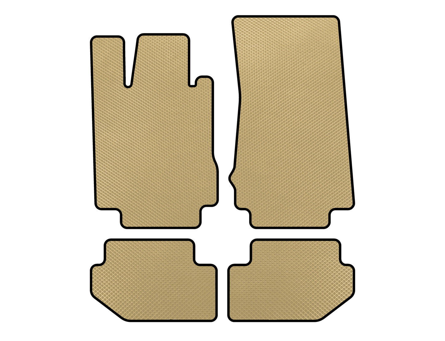 EVA Floor Mats (Beige) for Mercedes CL-class C215 1999-2006 - image 1