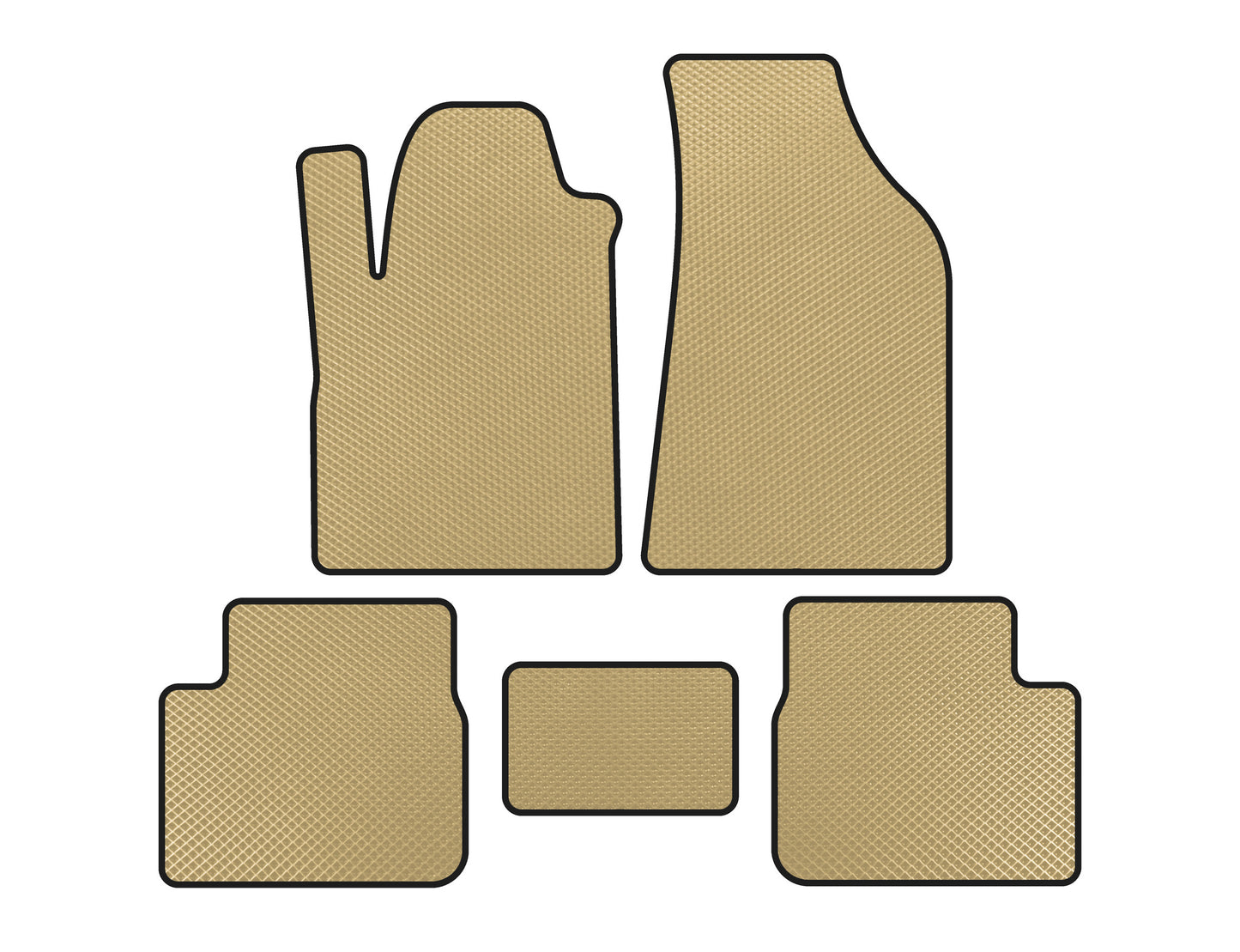 EVA Floor Mats (Beige) for Fiat Bravo 2008-2016 - image 1