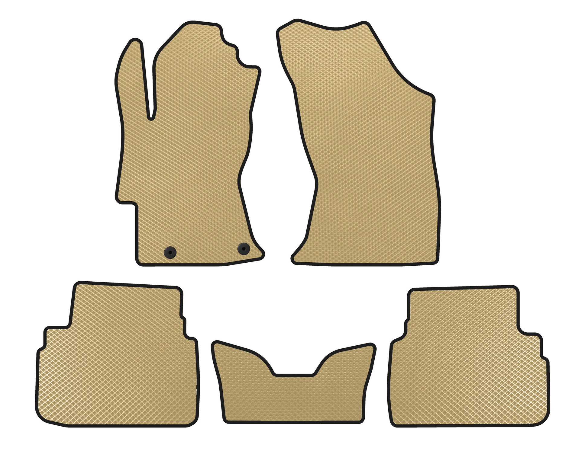 EVA V2 Floor Mats (Beige) for Subaru XV 2017-2023 - image 1