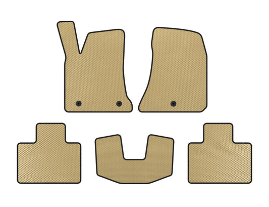 EVA Floor Mats (2015-2023, SD, Beige) for Dodge Charger 2010-2023 - image 1