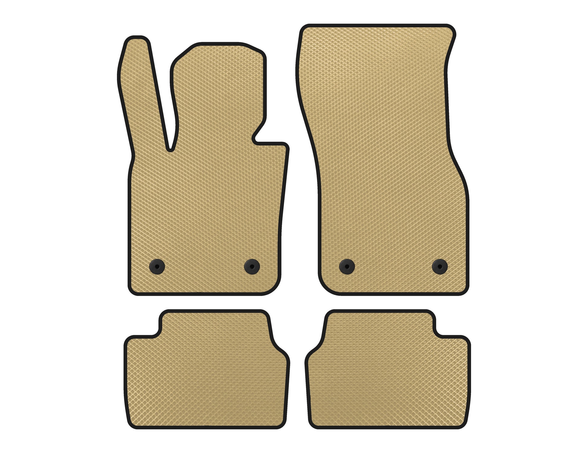 EVA Floor Mats (for F55, 5-door, Beige) for Mini Cooper F55/56/57 2014-2023 - image 1