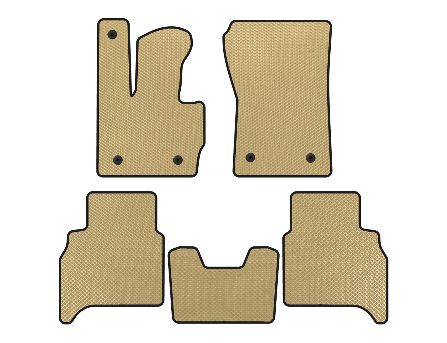 EVA Floor Mats (Automatic, Beige) for Mercedes G сlass W463 2018-2024 - image 1
