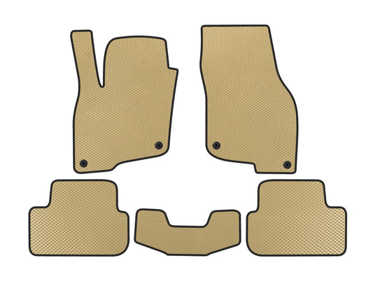 EVA Floor Mats (For e-tron 2019-, China, Beige) for Audi Q2 2016- - image 1